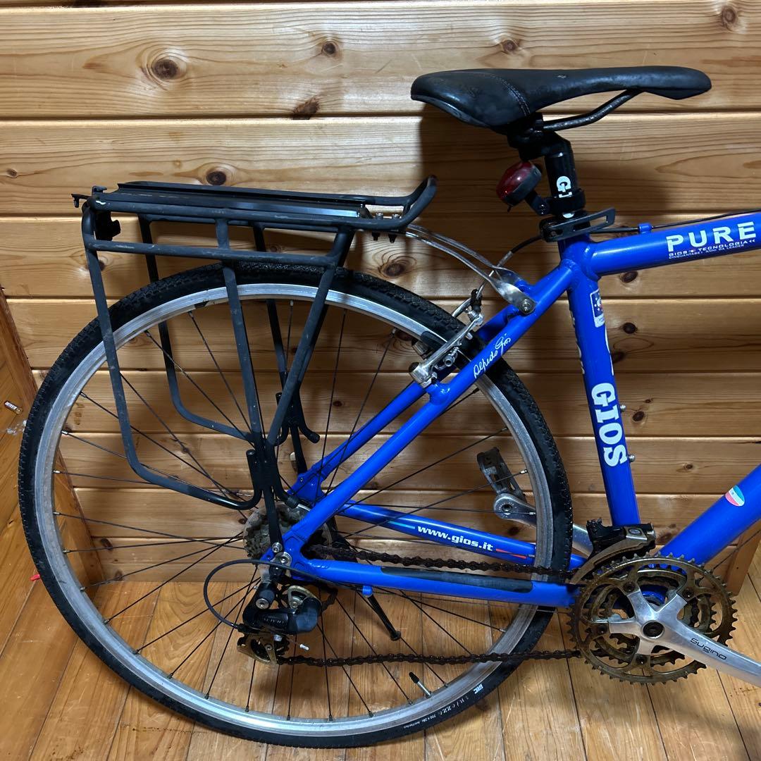 GIOS PURE 青 リアキャリア付き 手渡し大歓迎！千葉県