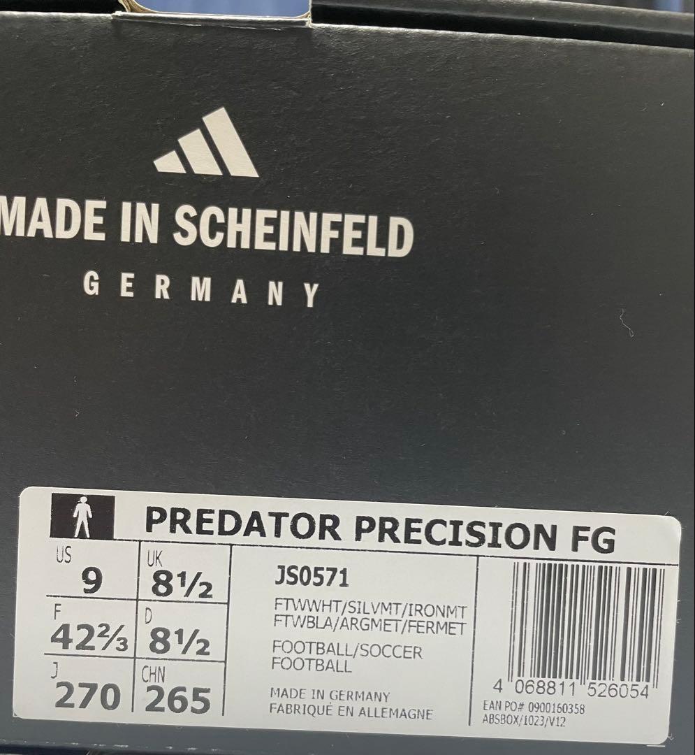 プレデター PRECISION ELITE FG 27.0cm