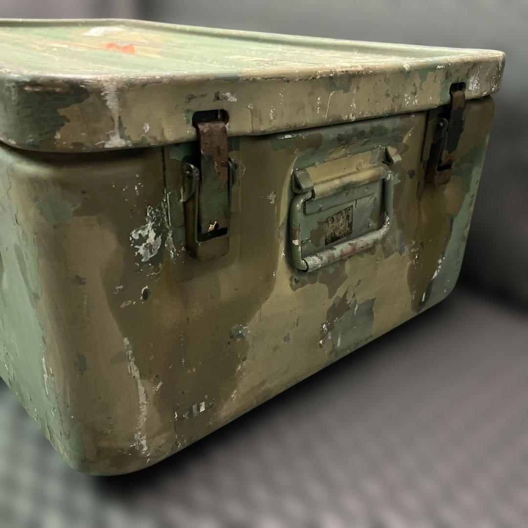 米軍実物放出品 US. ミリタリーアルミコンテナ ボックス BOX