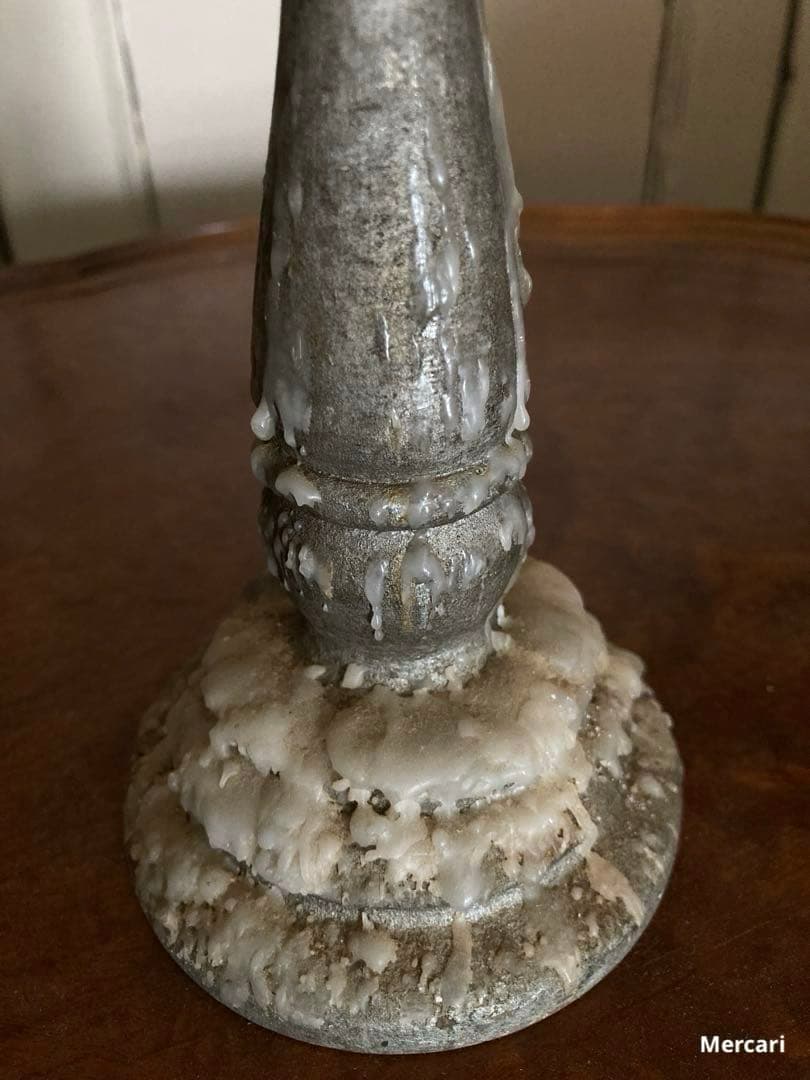 【希少】フランス　19世紀　アンティーク　キャンドルスタンド　シャビー