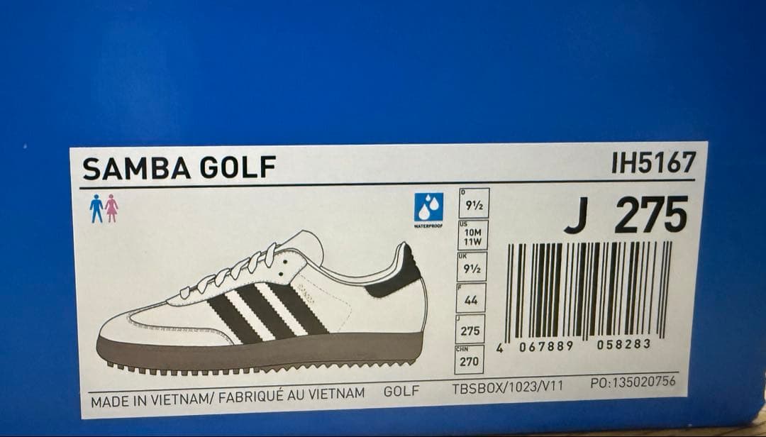 adidas Samba Golf ホワイト/ブラック
