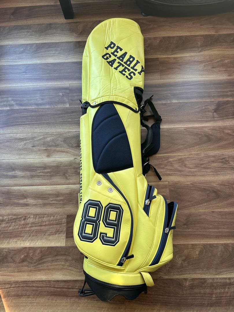 PEARLY GATES パーリーゲイツ キャディバッグ スタンド式 イエロー