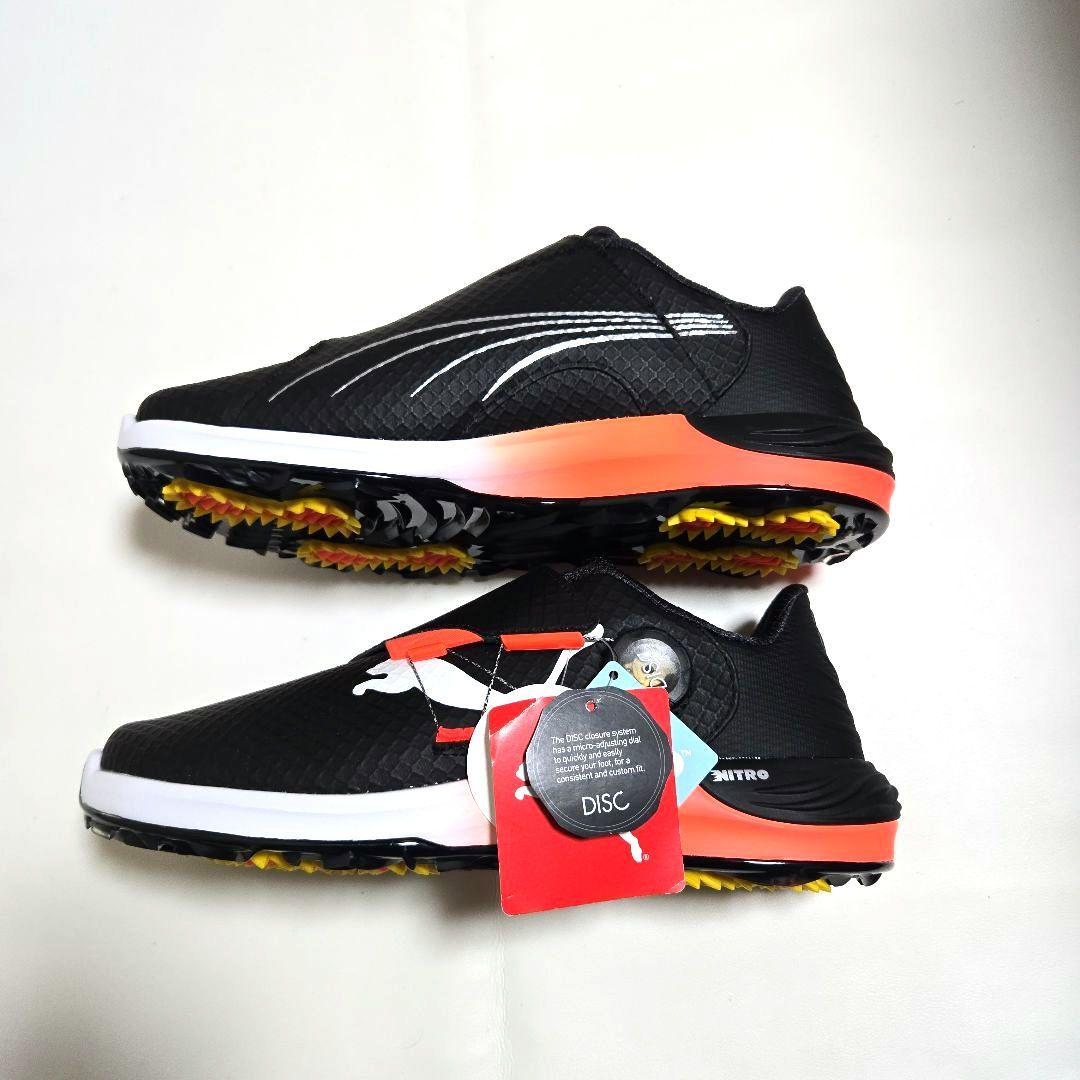 【新品】プーマ ゴルフシューズ ファントムキャット ニトロディスク 26.5㌢黒