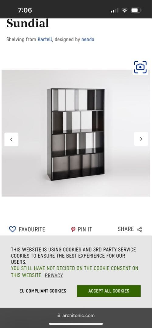 31万 Kertell 名作 SUNDIAL オープンシェルフ