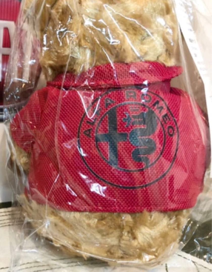 Alfa Romeo 純正 ベア マスコット　ラージサイズのくまのぬいぐるみ