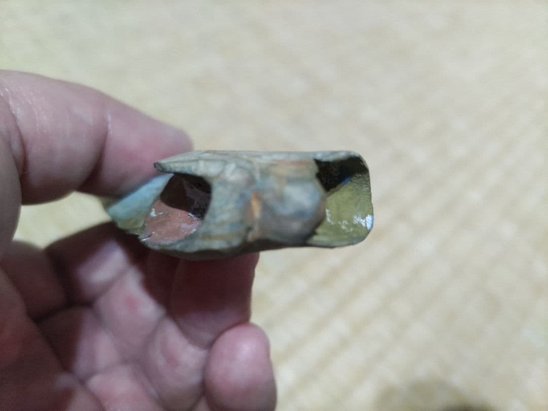 富永朝堂 木彫　干魚　見事な目刺鰯です！