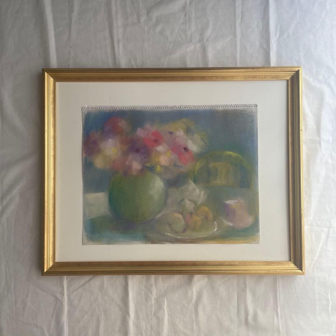 パステル画/色褪せない花束の贈り物/癒し/ヒーリング/パワースポット/アネモネ