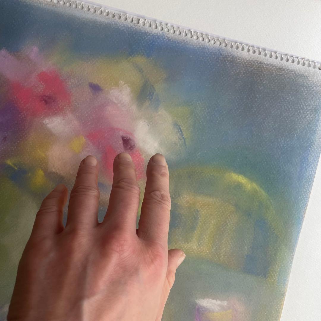 パステル画/色褪せない花束の贈り物/癒し/ヒーリング/パワースポット/アネモネ