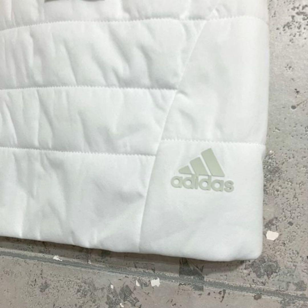 新品 レディースL adidasゴルフ保温 キルティング中綿ジャケット&スカート