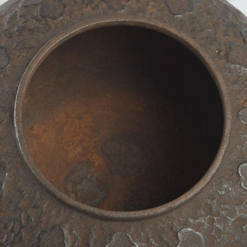 煎茶道具　桐地紋　風炉釜　鉄釜　V　9717