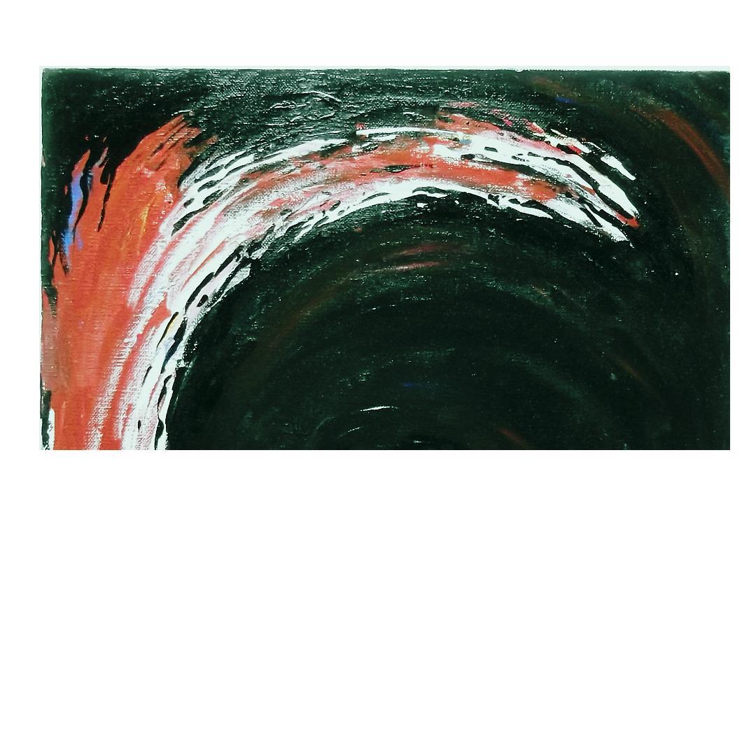 真作保証　クリア・クリムゾン「暗黒星雲の彼方に希望は輝く」素晴らしい逸品！