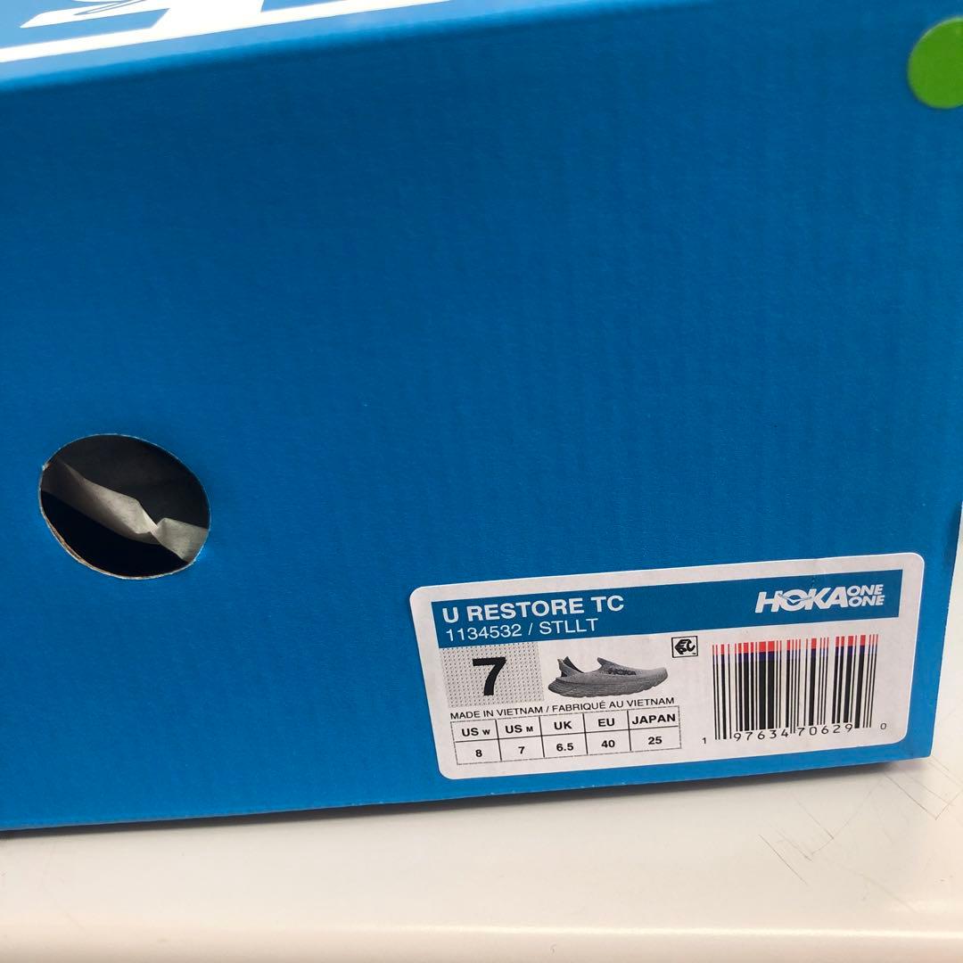 HOKA スリッポンシューズ グレーリストア TC RESTORE TC