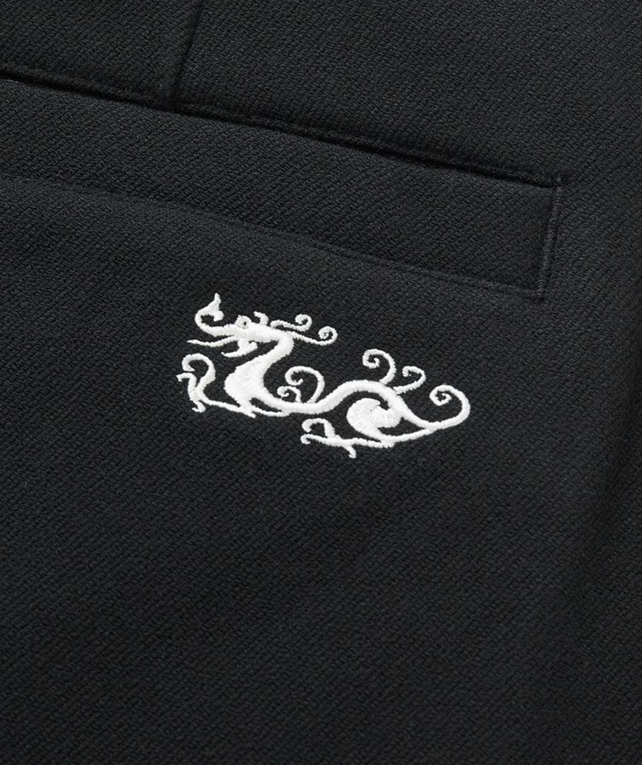 新品☆ダンスウィズドラゴン ゴルフ ストレッチ ボトムス ☆黒☆ウェスト87cm