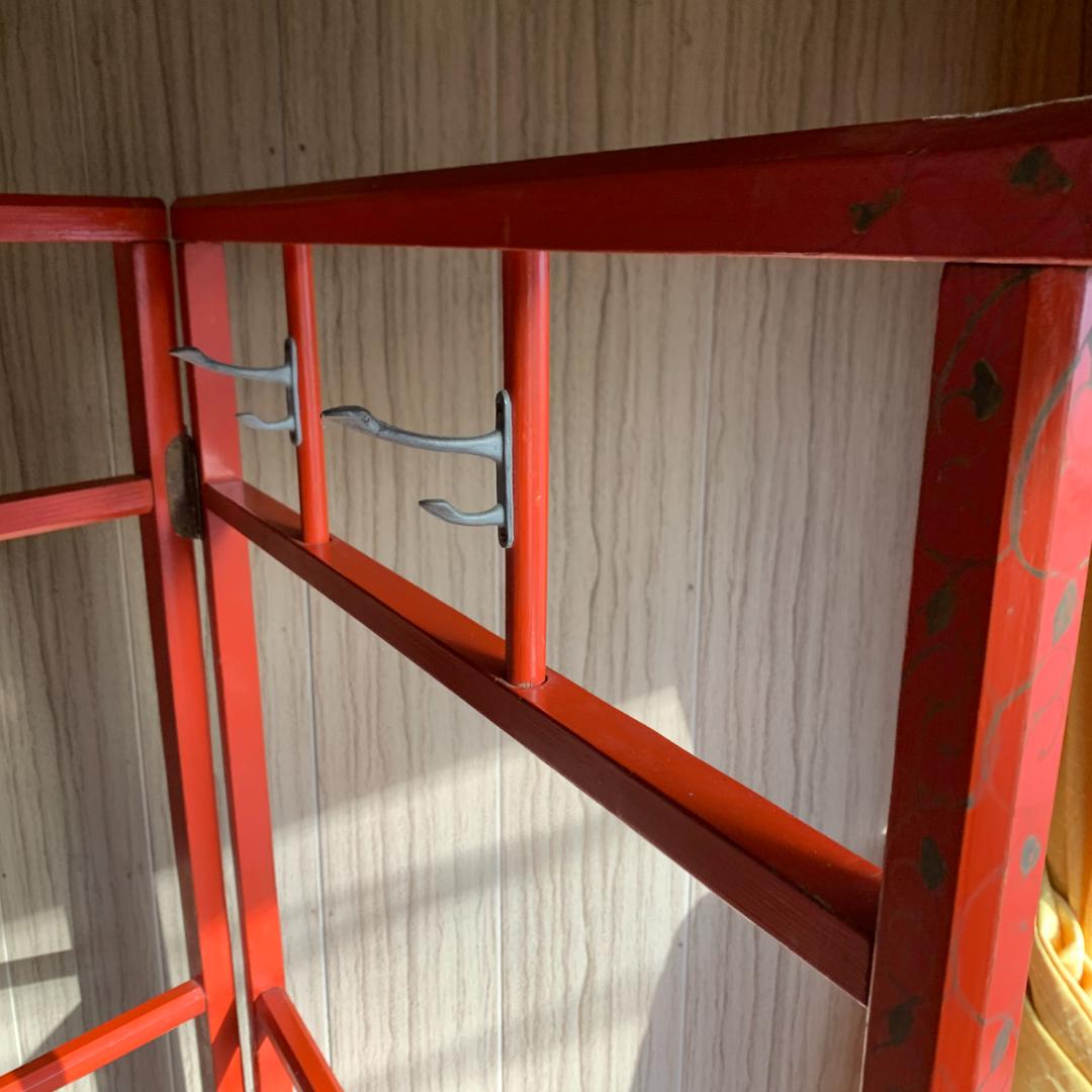 木製 衣紋掛け ハンガーラック 折り畳み式 古道具 古民家