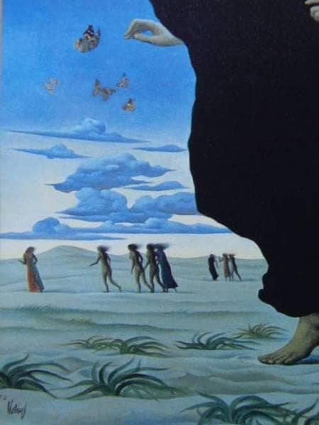 国領経郎、『風』、希少画集画、裸婦、高級新品額・額装付、版上サイン入り