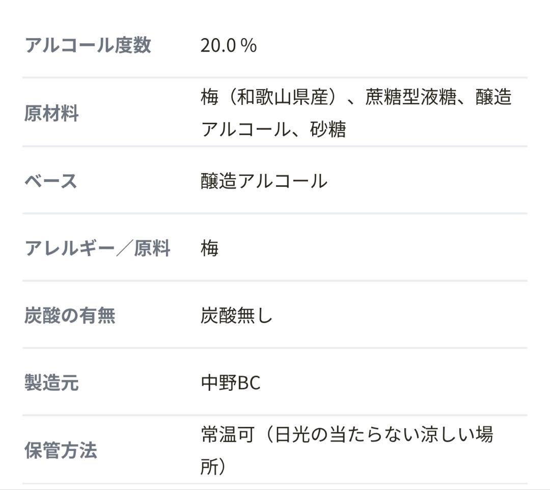 クランド　DIAMOND UMESHU 720ml 梅酒