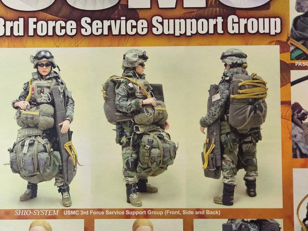 【未使用品】ホットトイズ 1/6 アメリカ海兵隊 女性兵士