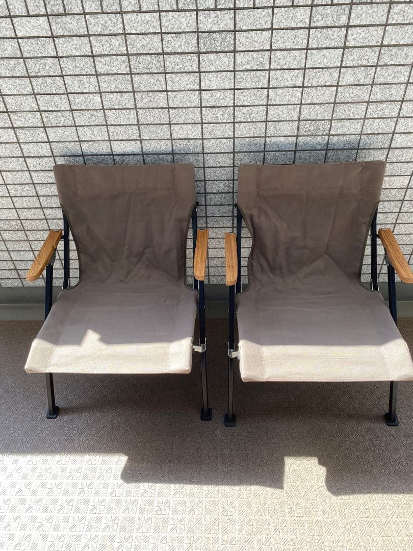 2脚セット販売‼️ スノーピークローチェア ショート アルミニウム グレー
