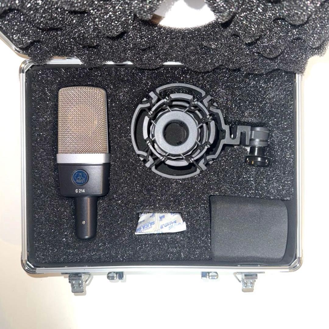 AKG C214 コンデンサーマイク ハードケース付き