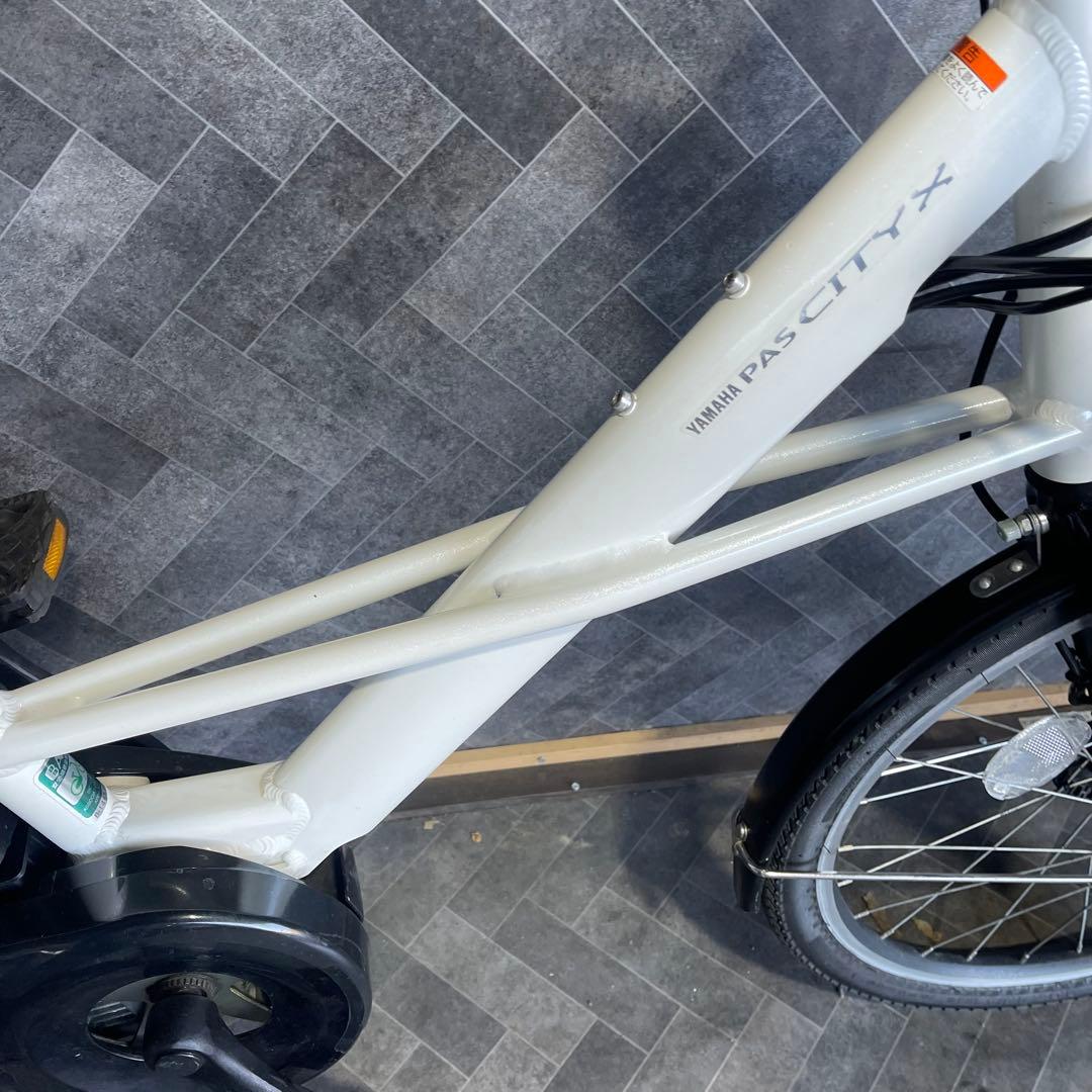 t.k YAMAHA PAS CITYXホワイト バッテリー12.3ah