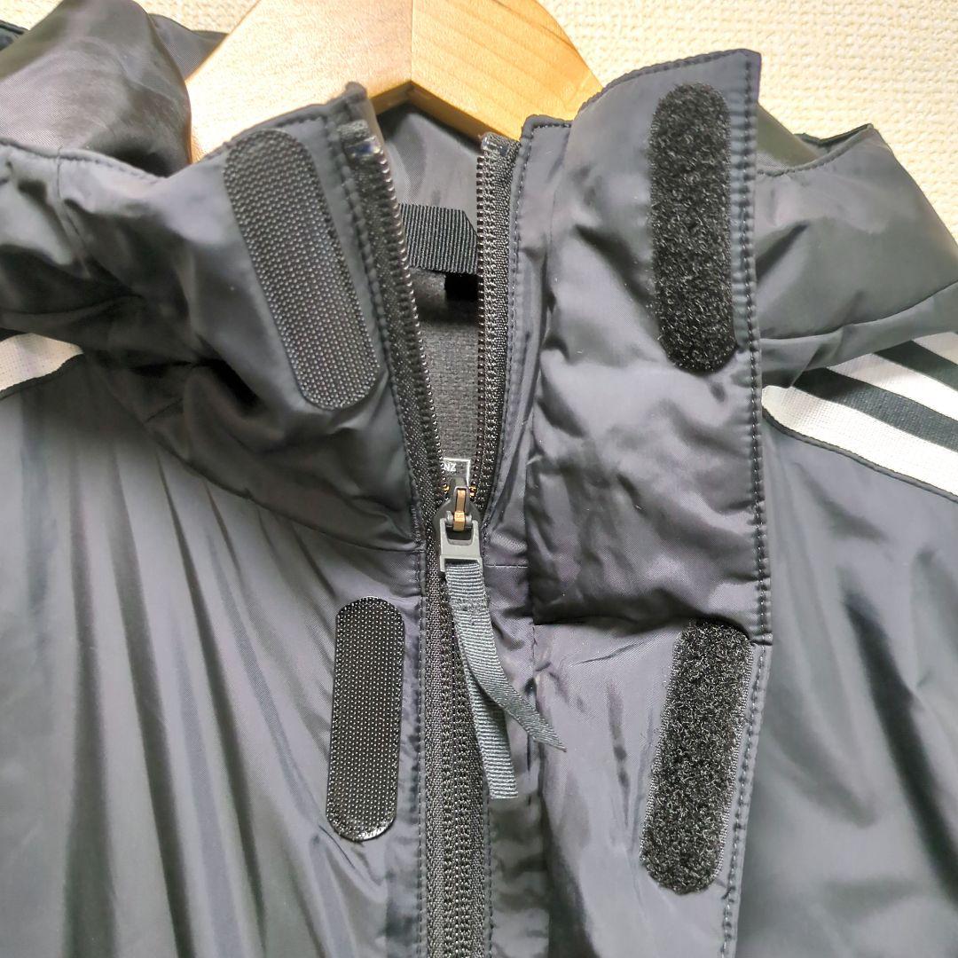 adidas アディダス ベンチコート ロングコート 黒 L