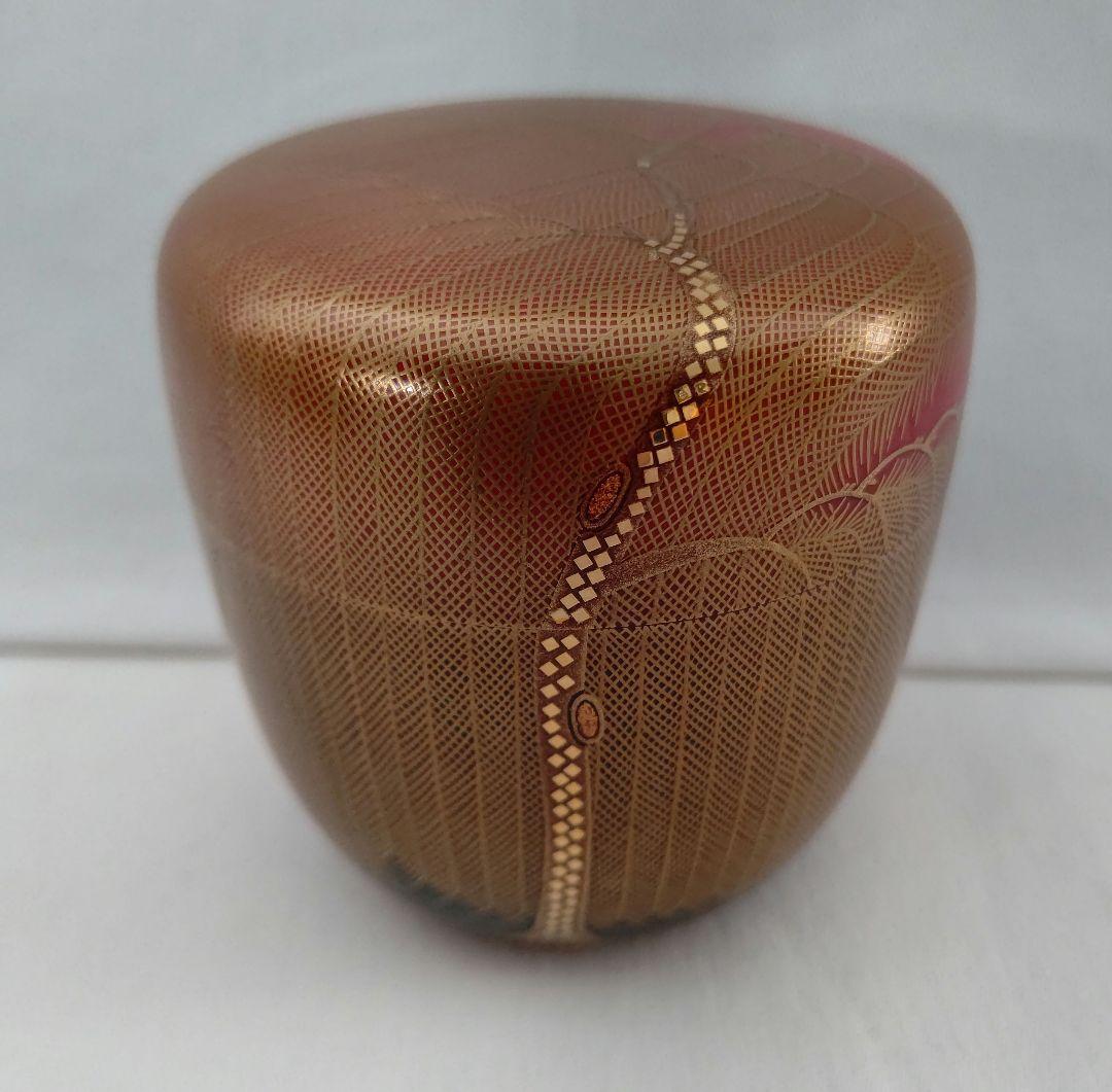 柳 蒔絵 棗 細井正峰(正雄)作 茶道具