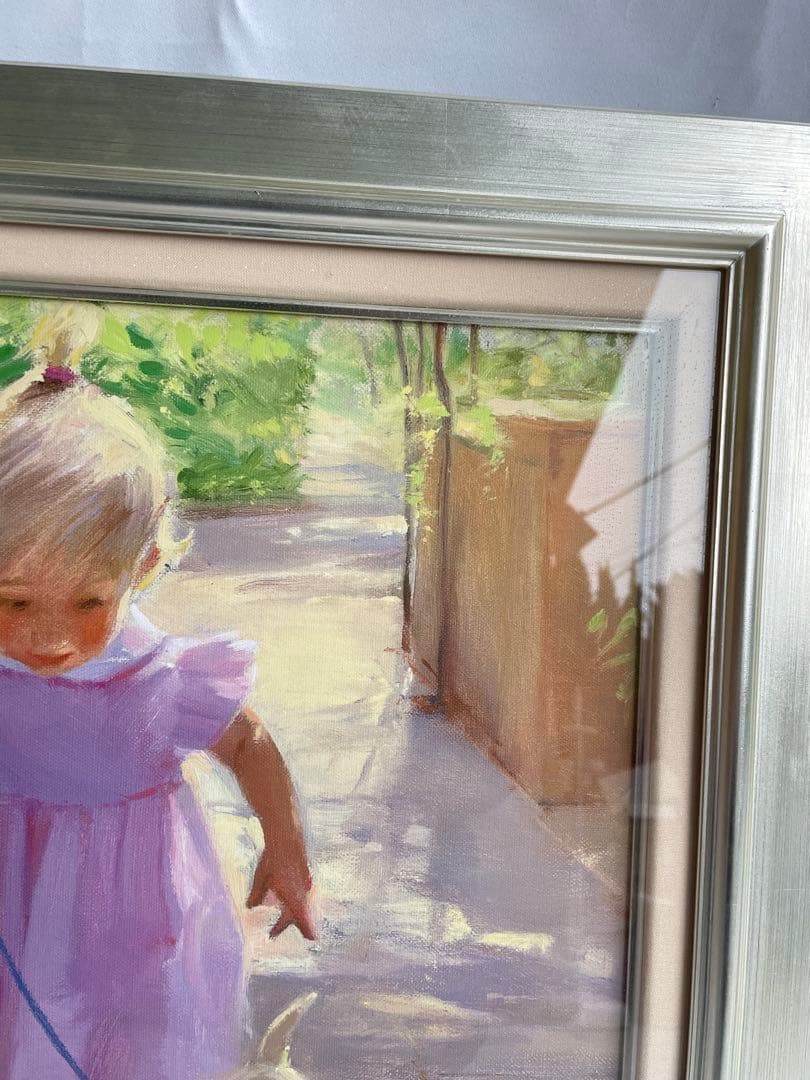 アイリーンフェットマン初めてのお散歩 額装 絵画 エディションナンバー 希少