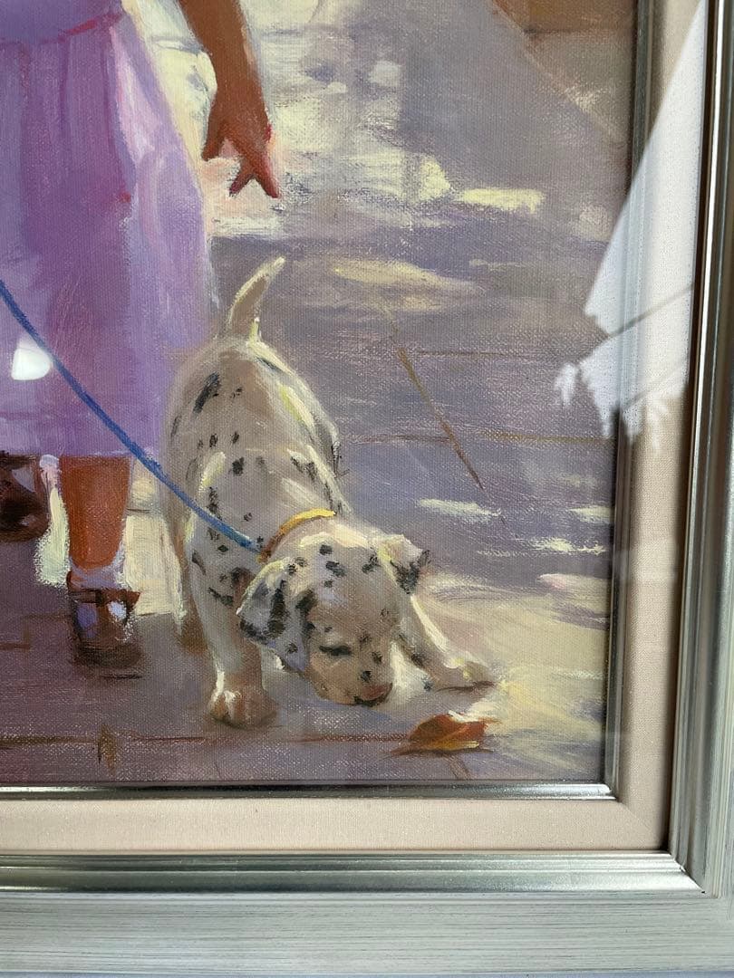 アイリーンフェットマン初めてのお散歩 額装 絵画 エディションナンバー 希少