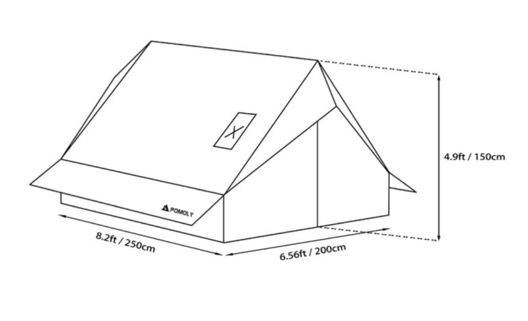 POMOLY CHALET 70 Pro | ロッジ型テント (シャレー )