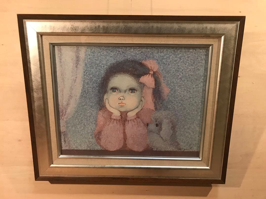 はしぐちみよこ　「窓」　油彩Ｆ６号　画面右下・キャンバス裏に直筆サイン有り