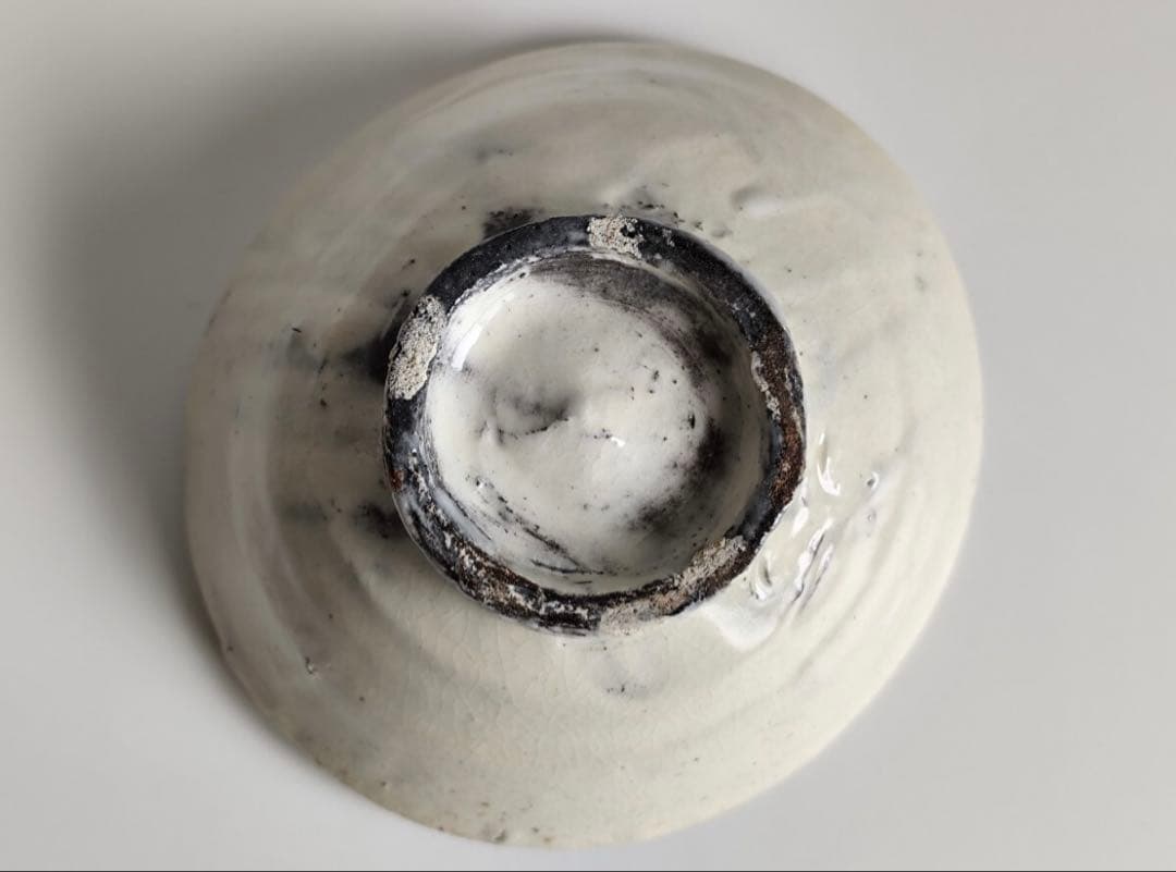 【新品】 森岡成好 粉引 碗 灰被 茶碗 / 陶器 陶芸 皿 茶道具 茶器 在銘