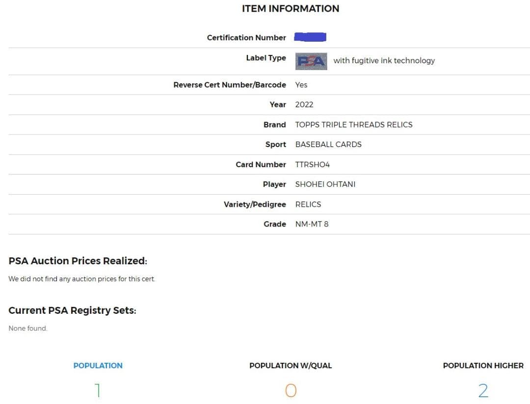 大谷翔平 TOPPS TRIPLE THREADS RELICS カード