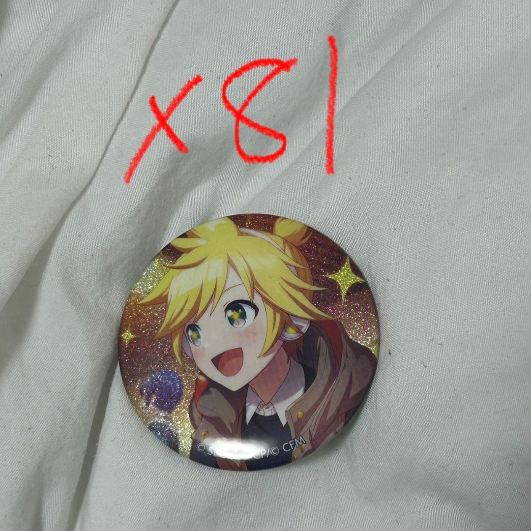 鏡音レン グリ缶 グリッター缶バッジ 81個セッ