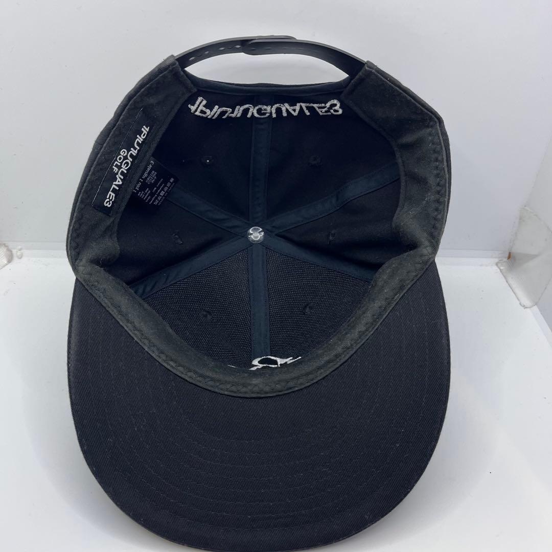 1PIU1UGUALE3 GOLF キャップ ブラックウノピュウノウグァーレトレ