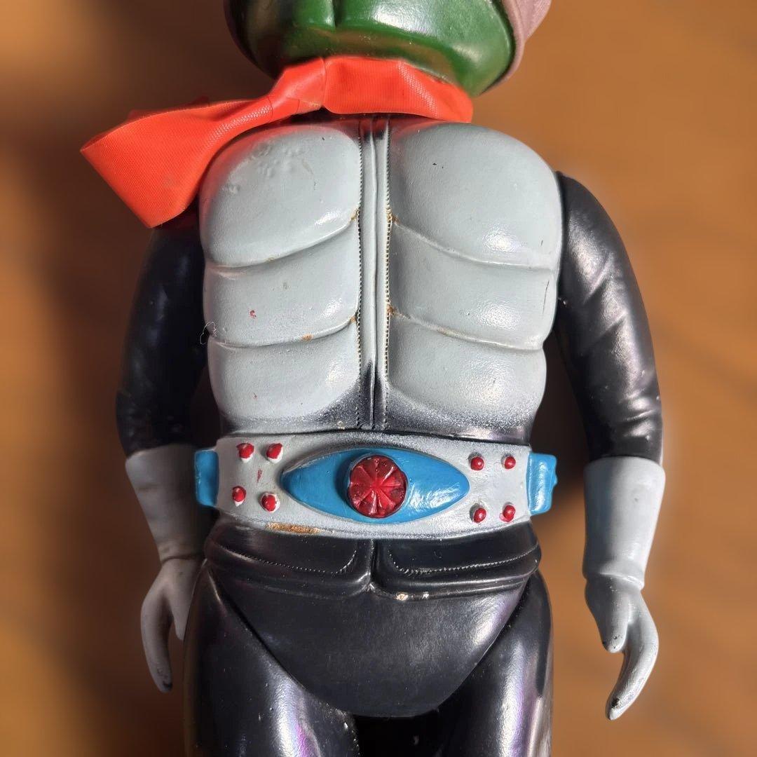 昭和レトロ 仮面ライダー1号 面トレソフビ