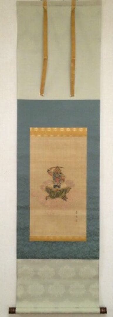 模写　【円山応挙 武尊像】絹本 掛軸 肉筆