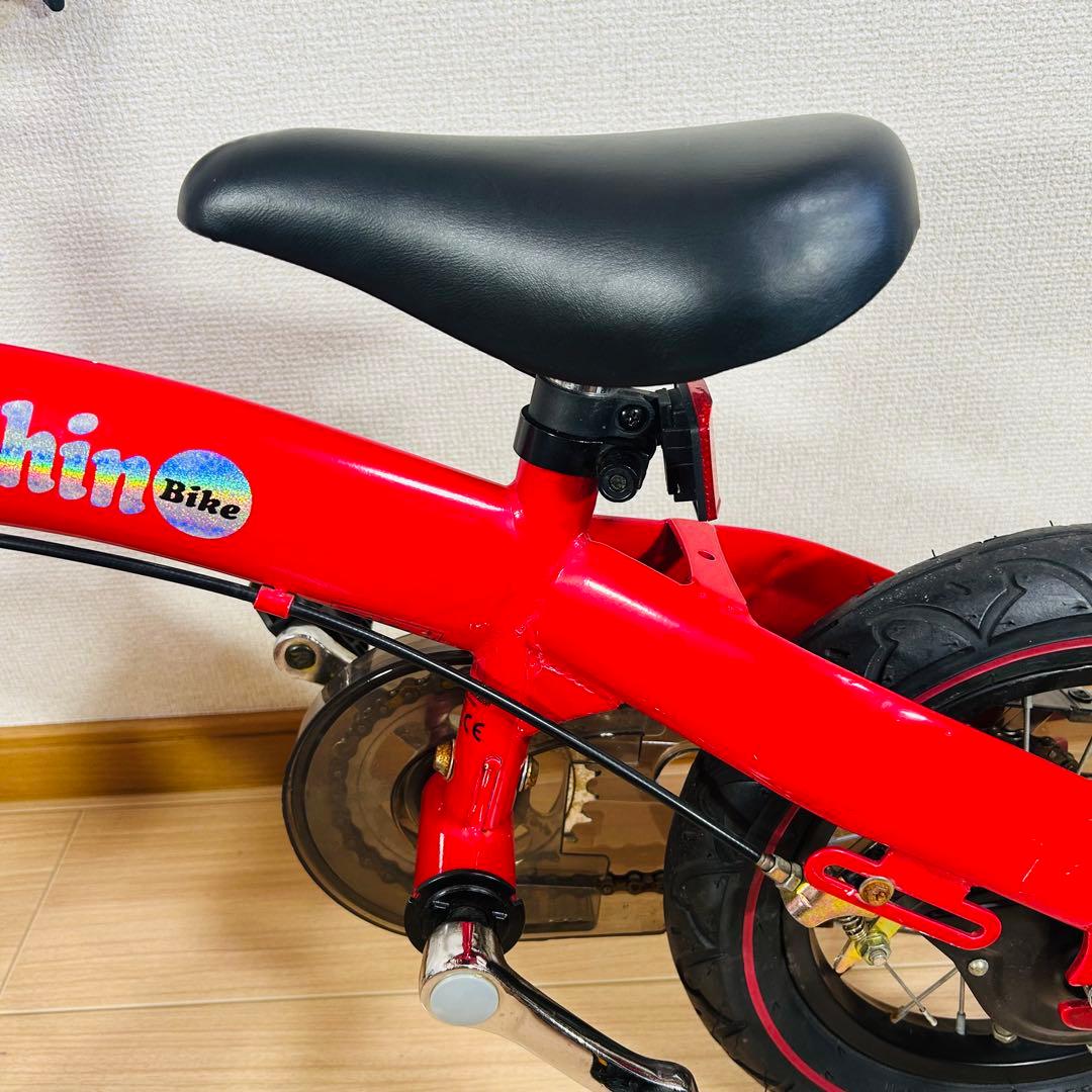 へんしんバイク12インチ レッド　赤 タイヤ溝たっぷり！