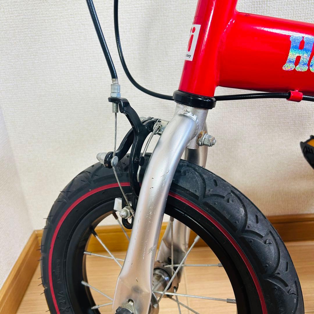 へんしんバイク12インチ レッド　赤 タイヤ溝たっぷり！