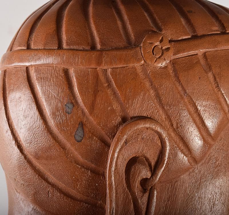 仏教美術　木彫　観音像　仏像　置物　重さ約10.3㎏　N　R5098C