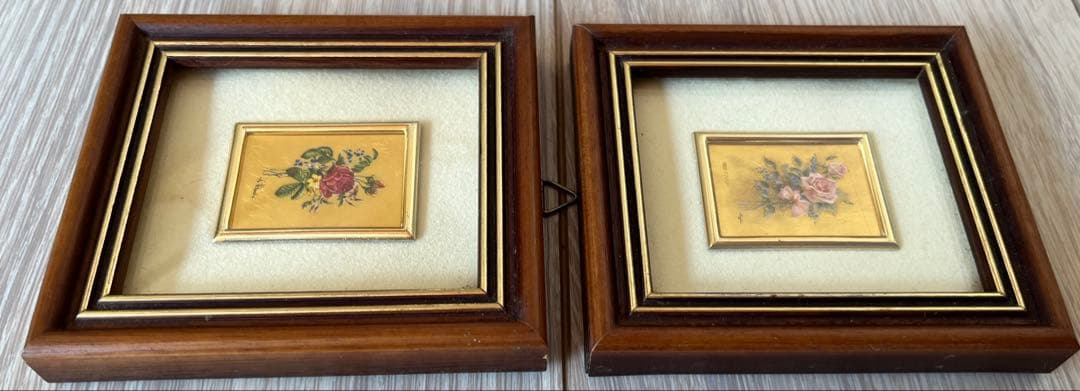 ⭐️アンティーク⭐️23KTG 金箔 クロモリトグラフ リトグラフ