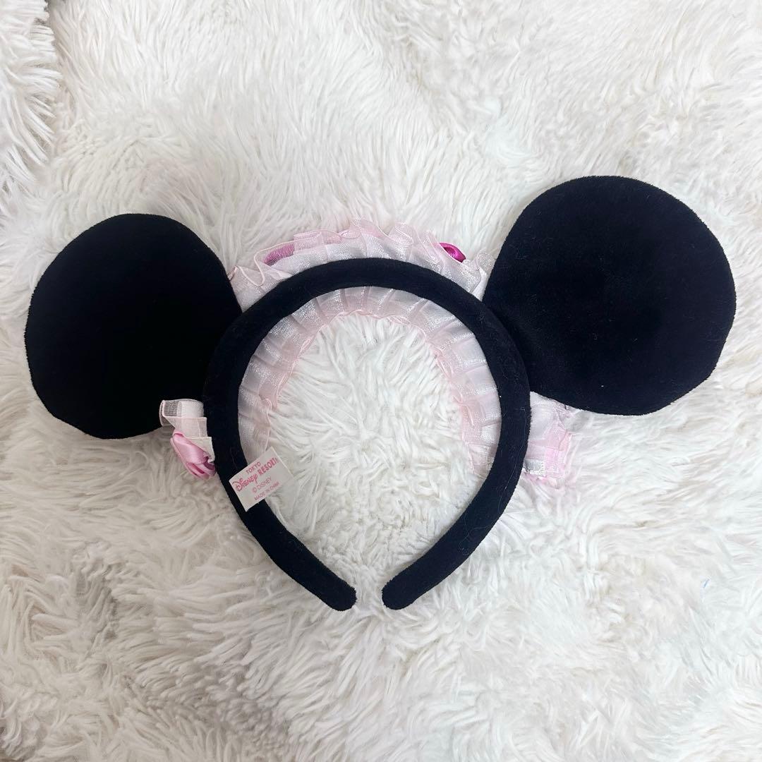 ディズニー カチューシャ ピンク バラ