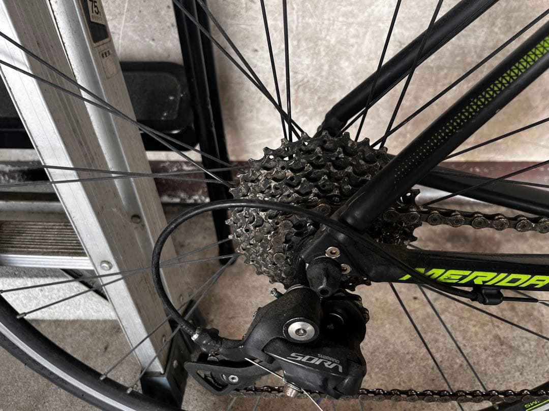 MERIDA RIDE 200 ロードバイク ブラック/グリーン