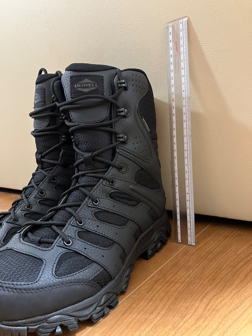 Merrell モアブ3 タクティカル　黒 ジップ　ウォータープルーフ