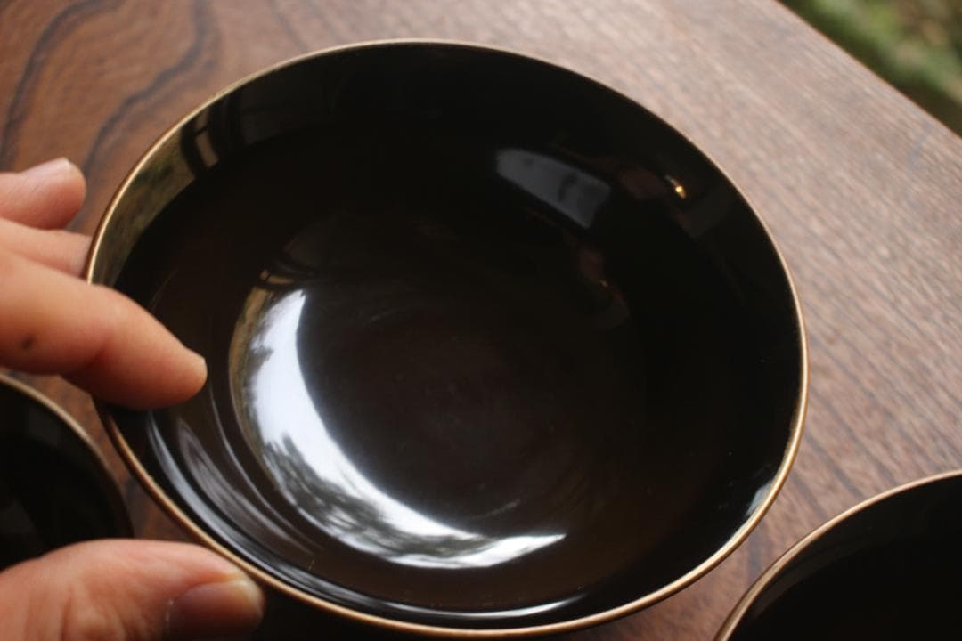 時代逸品！風情ある千筋糸目に極上桐花蒔絵の映えるお椀2点（検輪島塗懐石椀雑煮椀