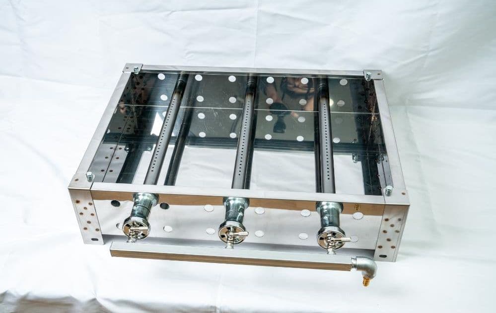 極厚９mm 鉄板焼き プロパンガス グリラー フチ付 学園文化祭り キッチンカー