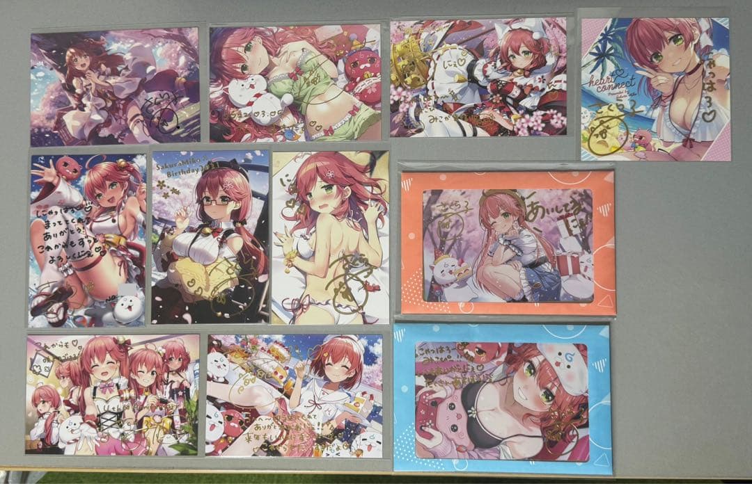 さくらみこ ポストカード 直筆 複製 サイン メッセージ 誕生日記念 周年記念