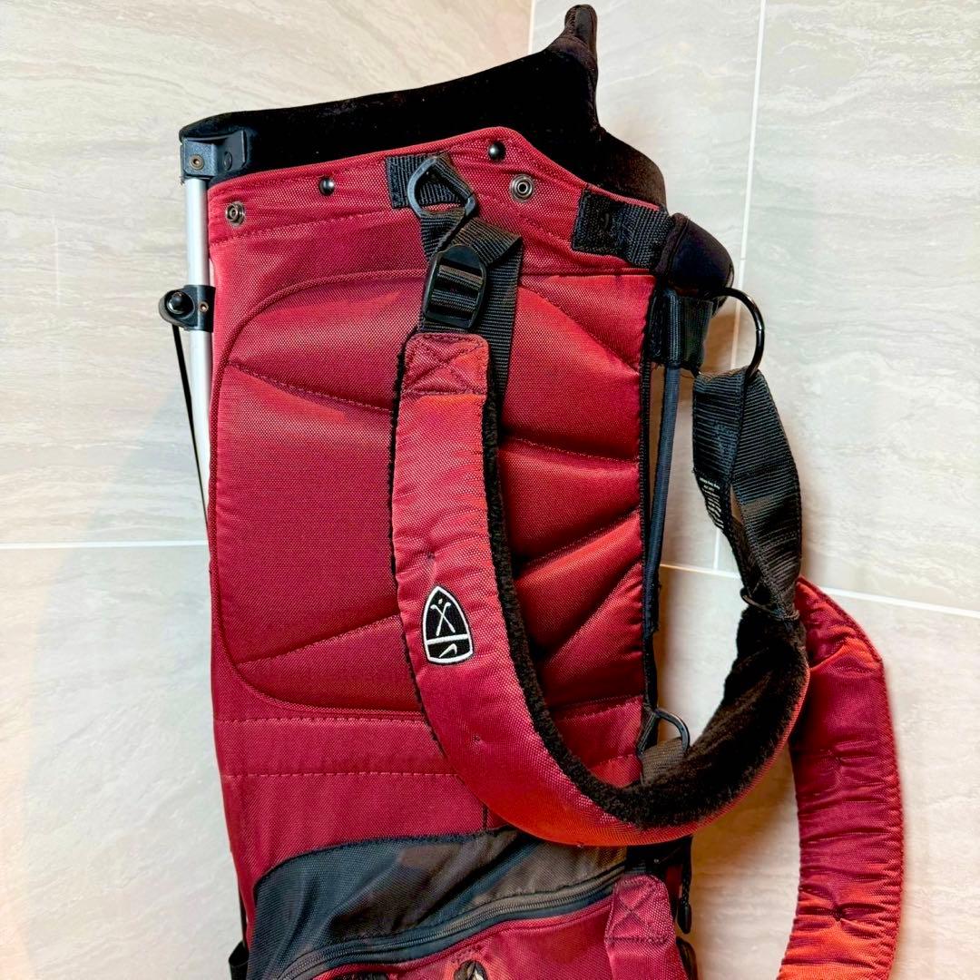 NIKE キャディバッグ　ワインレッド　軽量