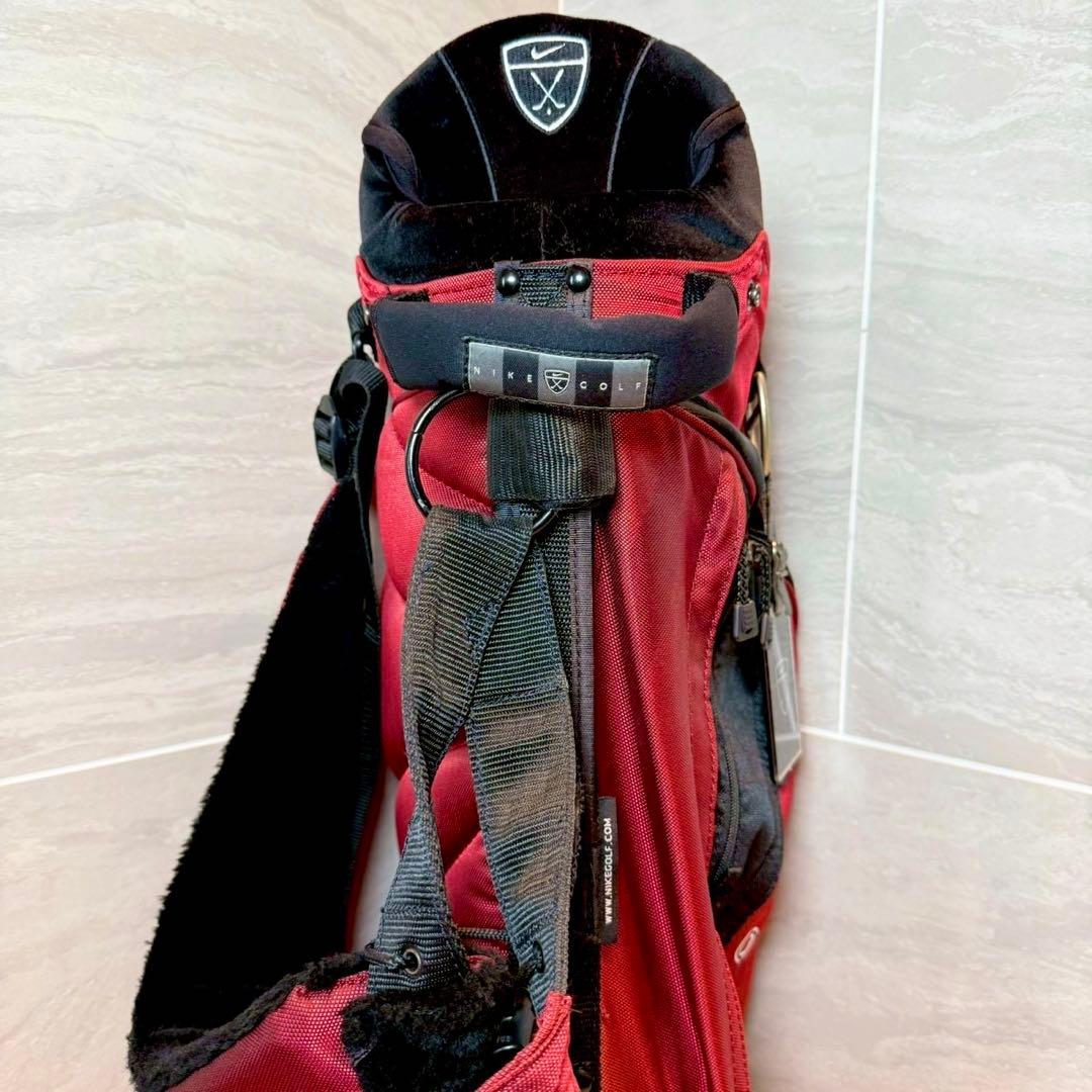 NIKE キャディバッグ　ワインレッド　軽量