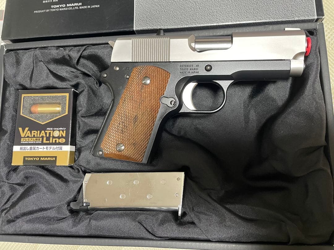 東京マルイ デトニクス45 ガスブローバック　スライドシルバー　コレクション品