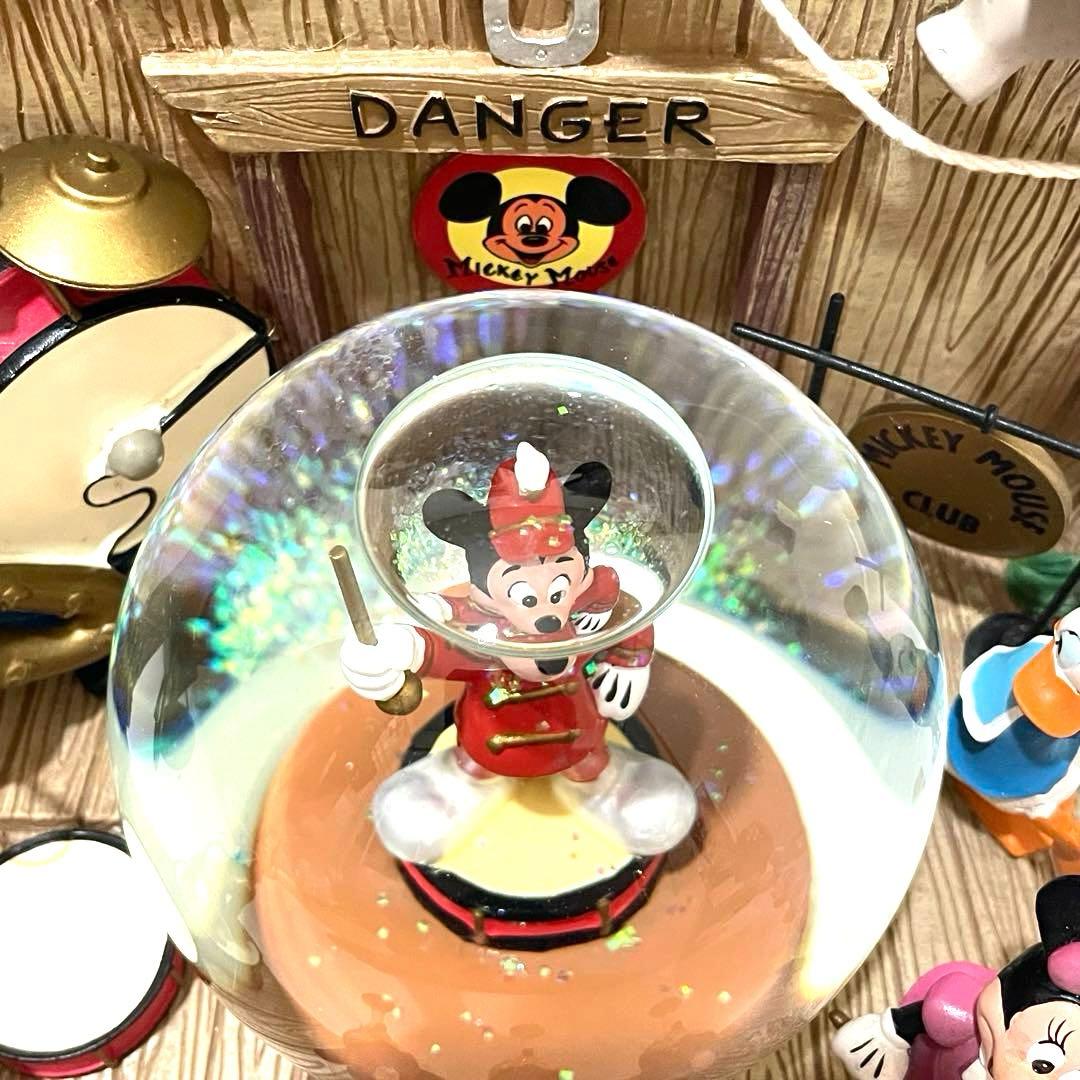 ディズニー　ミッキーマウスクラブ　スノードーム/スノーグローブ　オルゴール付き